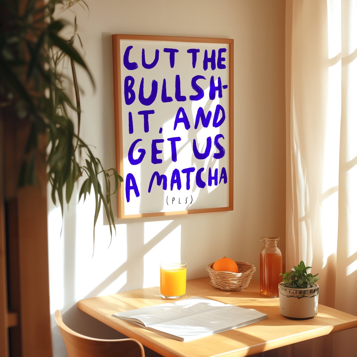 cut the bullshit and get us a matcha pls