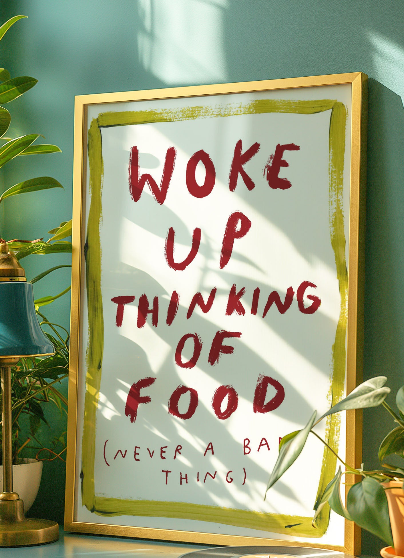 woke up thinking of food