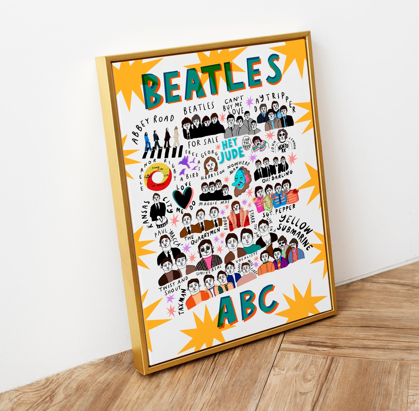 Beatles ABC Print