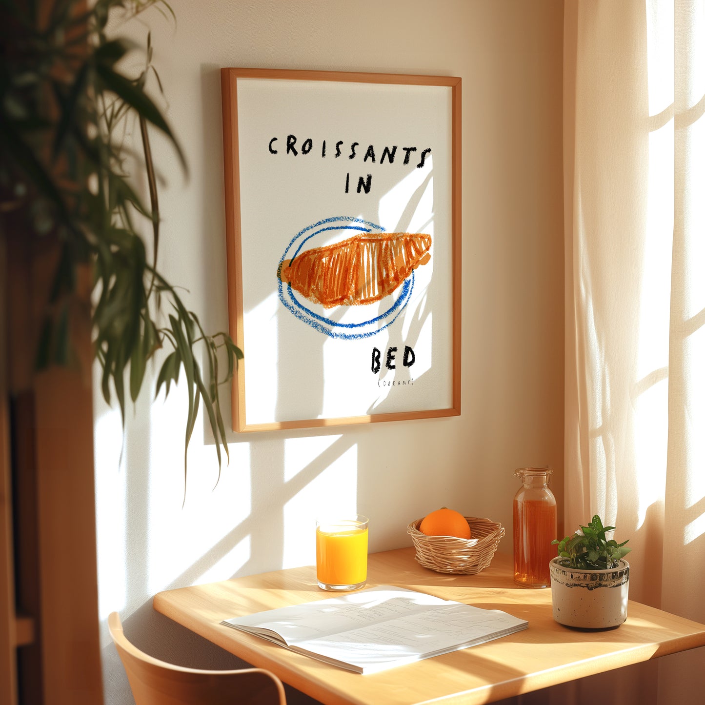 croissants in bed