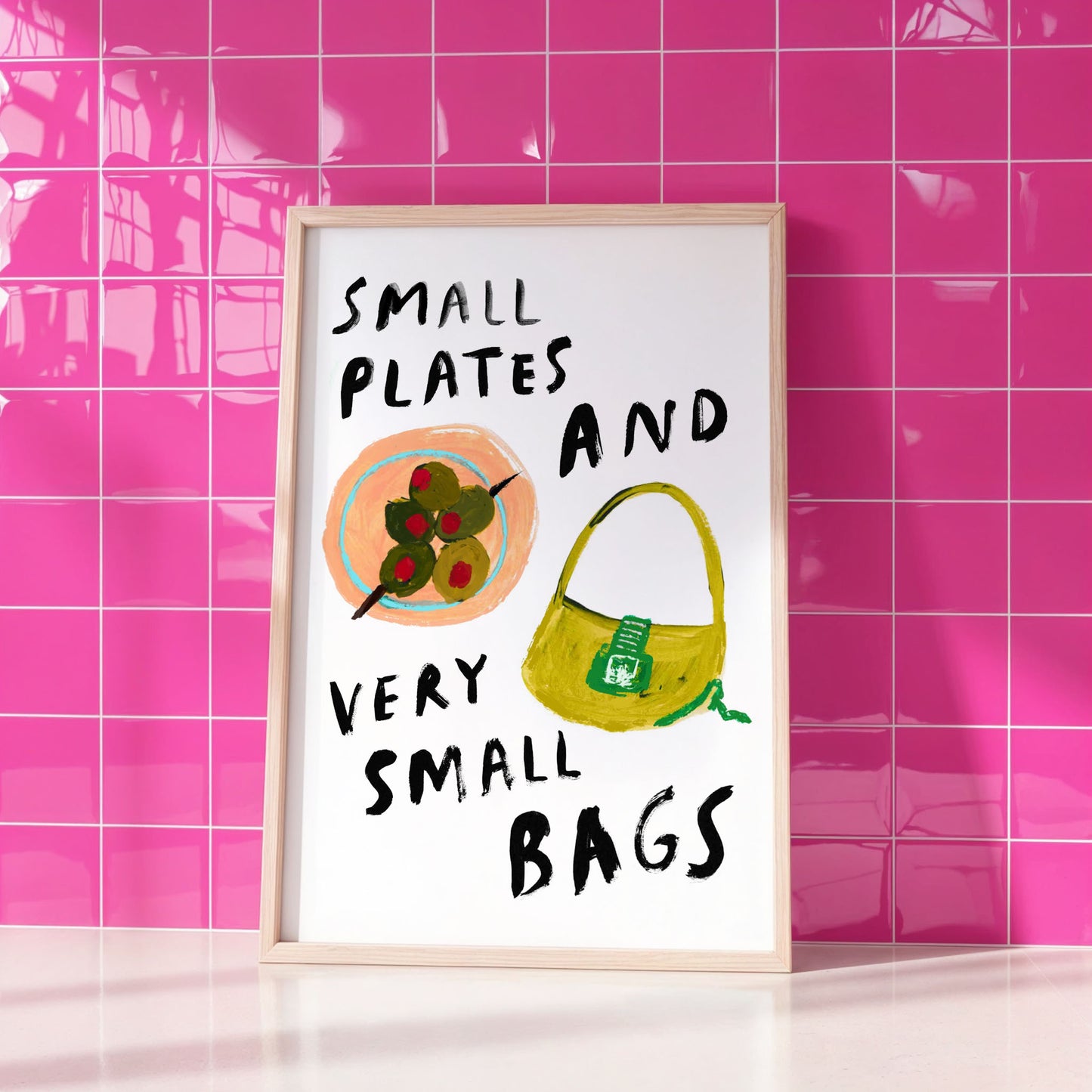 small plates and very small bags
