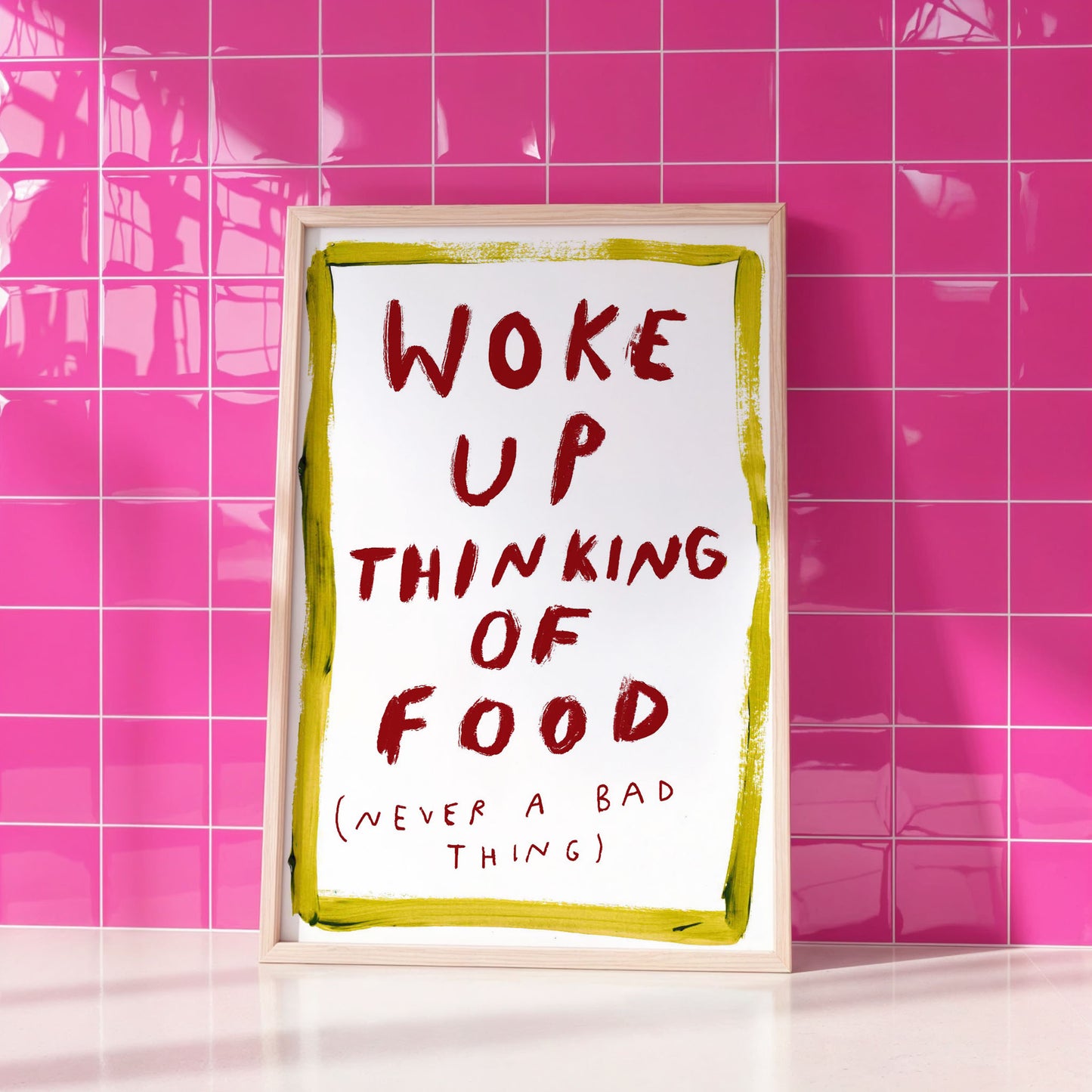 woke up thinking of food