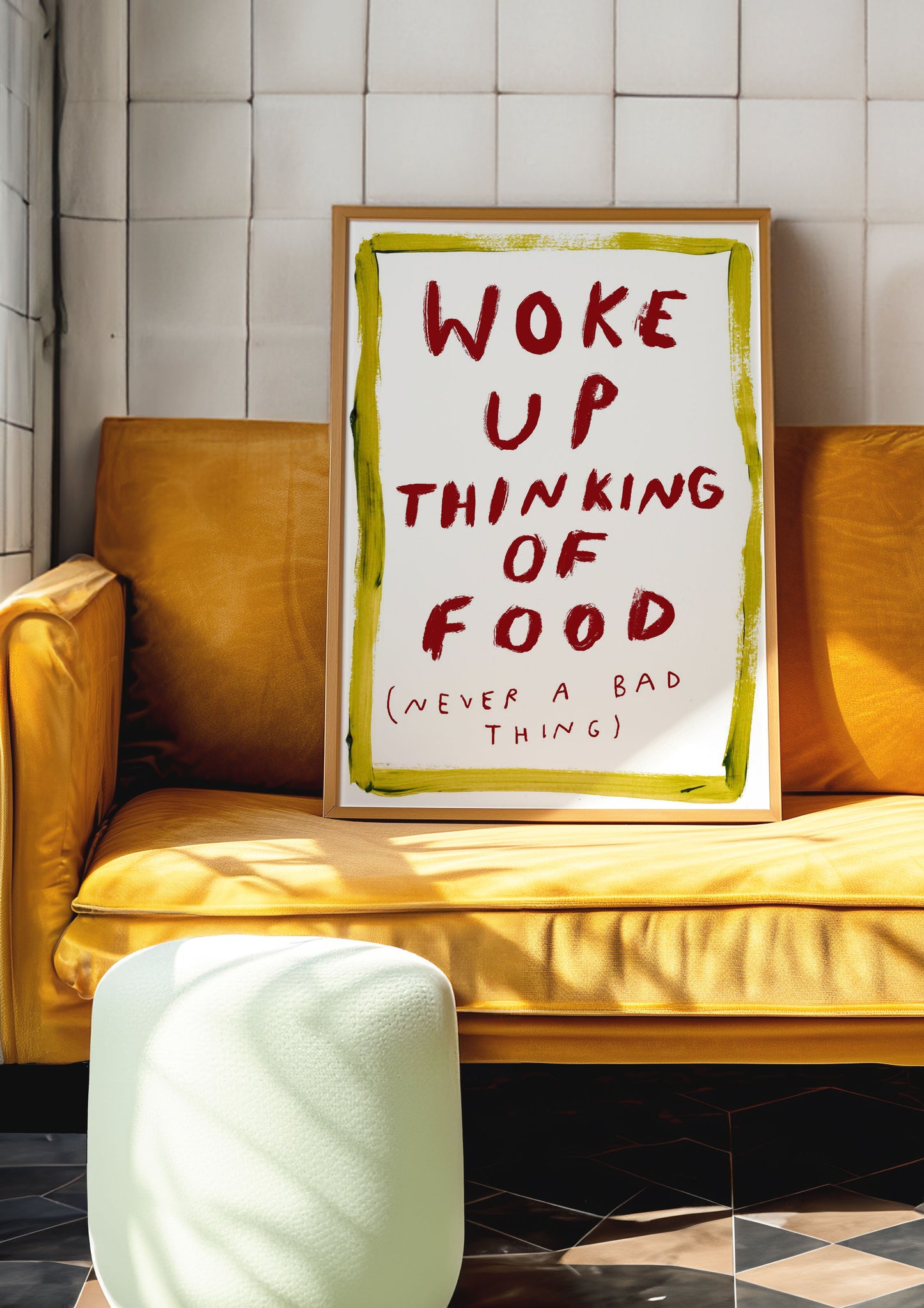 woke up thinking of food